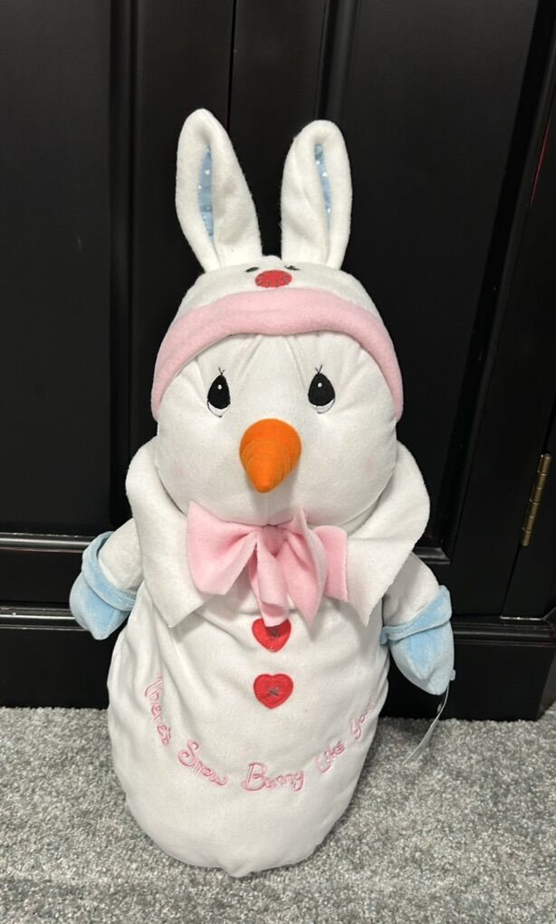 Precious Moments Stuffed Snow Bunny