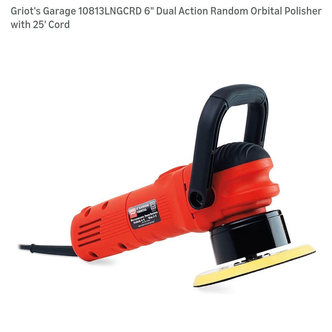 Griot's Garage orbital buffer
Included ComponentsB