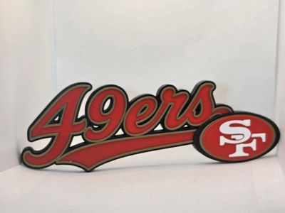 San Francisco 49ers 3D Printed Logo Sign