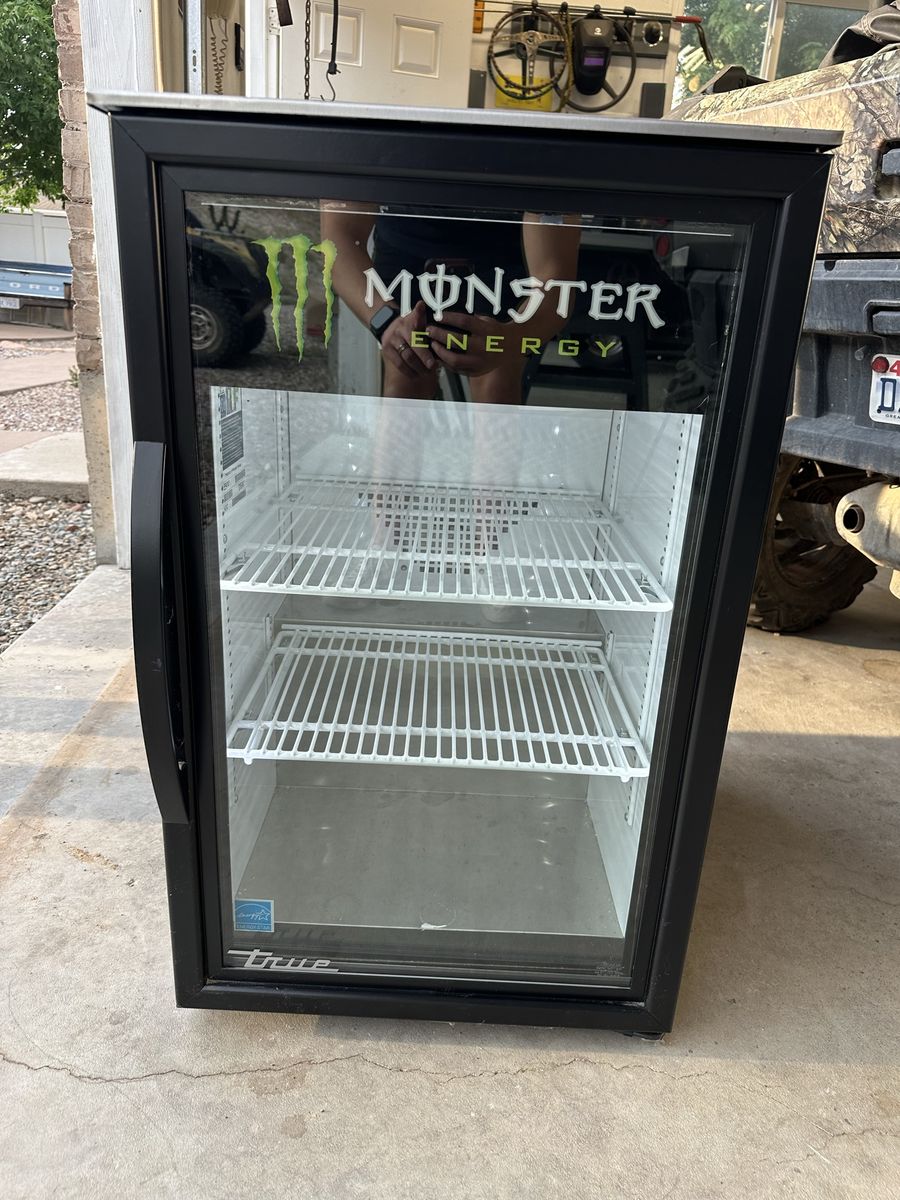 True Commercial Glass Door Beverage Cooler – GDM-06-34-HC – Monster Energy
