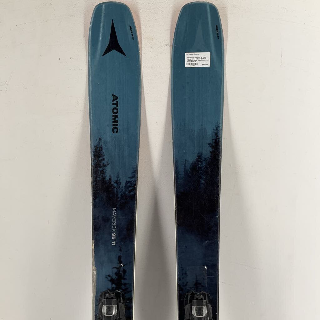 2025 Atomic Maverick 95 Ti w/ Atomic Strive 11 Demo Bindings *Topsheet Repair*
