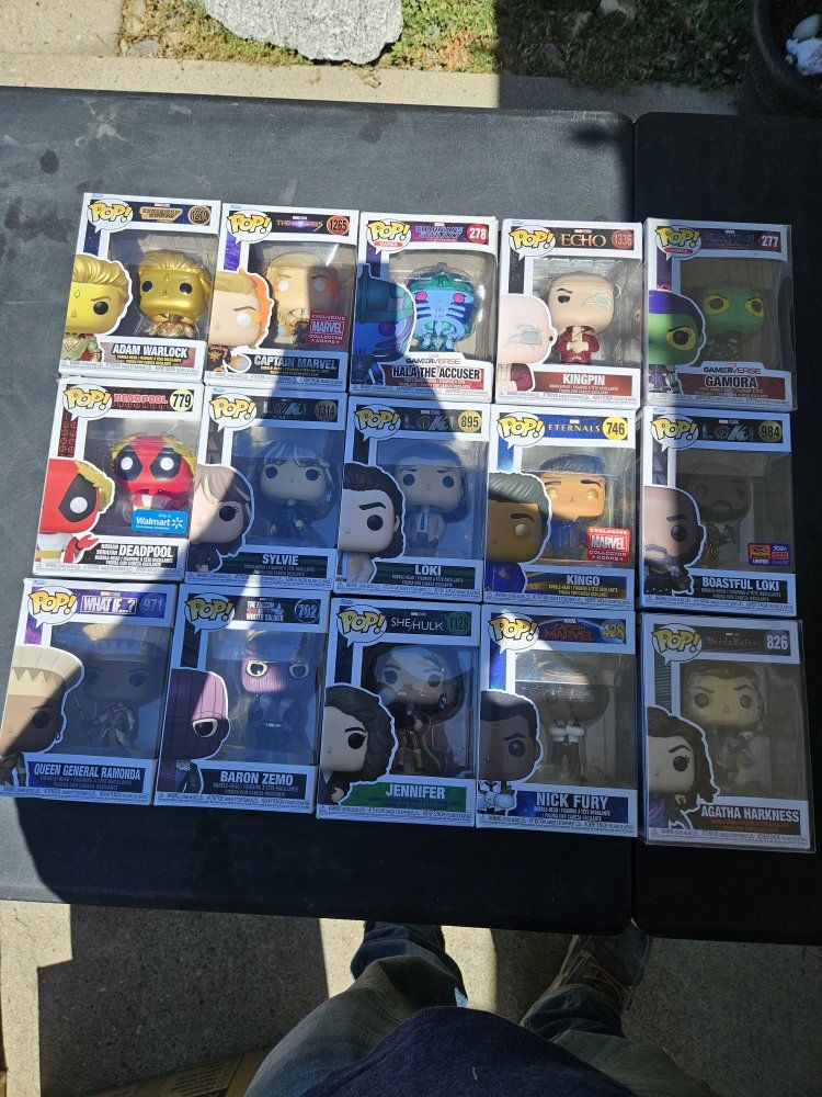 Huge Lot of Marvel Funko Pop Vinyl Figures - Various Characters & Exclusives