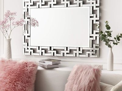 NEW 40x28 Large Decorative Rectangle Mirror Art Grecian Venetian Mirror