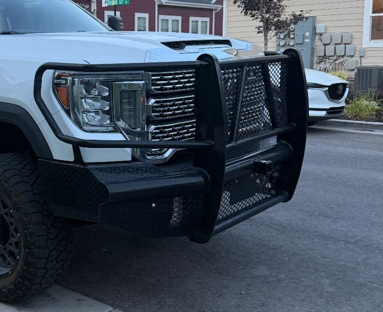 Black Ranch Hand Cattle Front Bumper For GM HD2500