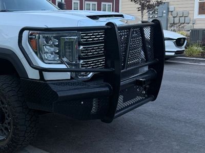Black Ranch Hand Cattle Front Bumper For GM HD2500