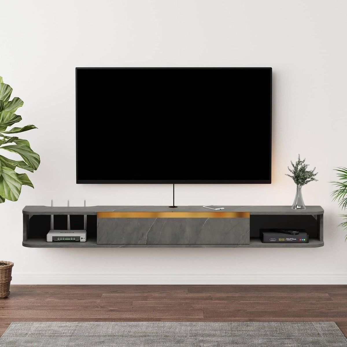 Floating TV Media Console 