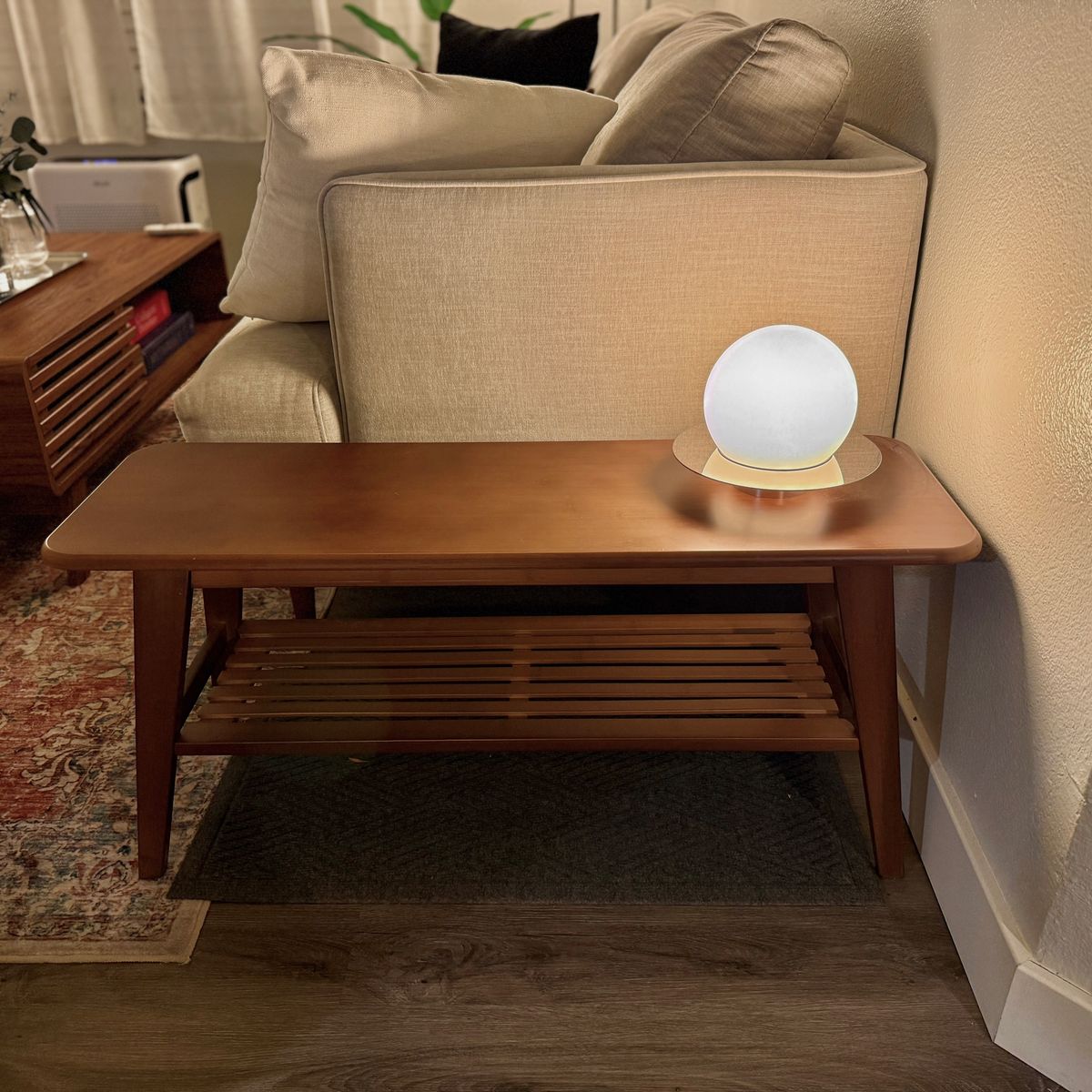Stained Bamboo Shoebench