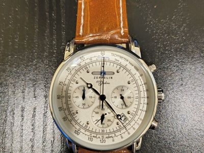 Zeppelin 100 Years Chronograph 7680-1 – Swiss Quartz Alarm Watch (Box Only)