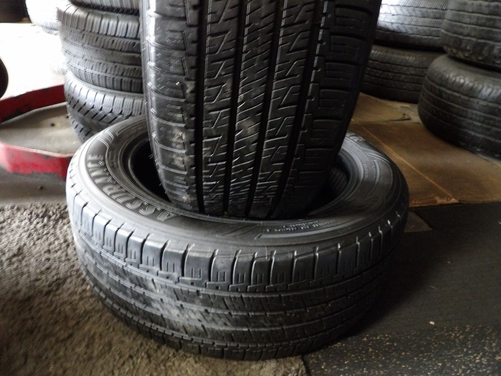 205/55R16 GOODYEAR ASSURANCE PAIR OF TWO USED TIRES