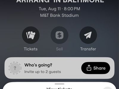 2 BTS ARIRANG Tickets for M&T Stadium + Parking Pass