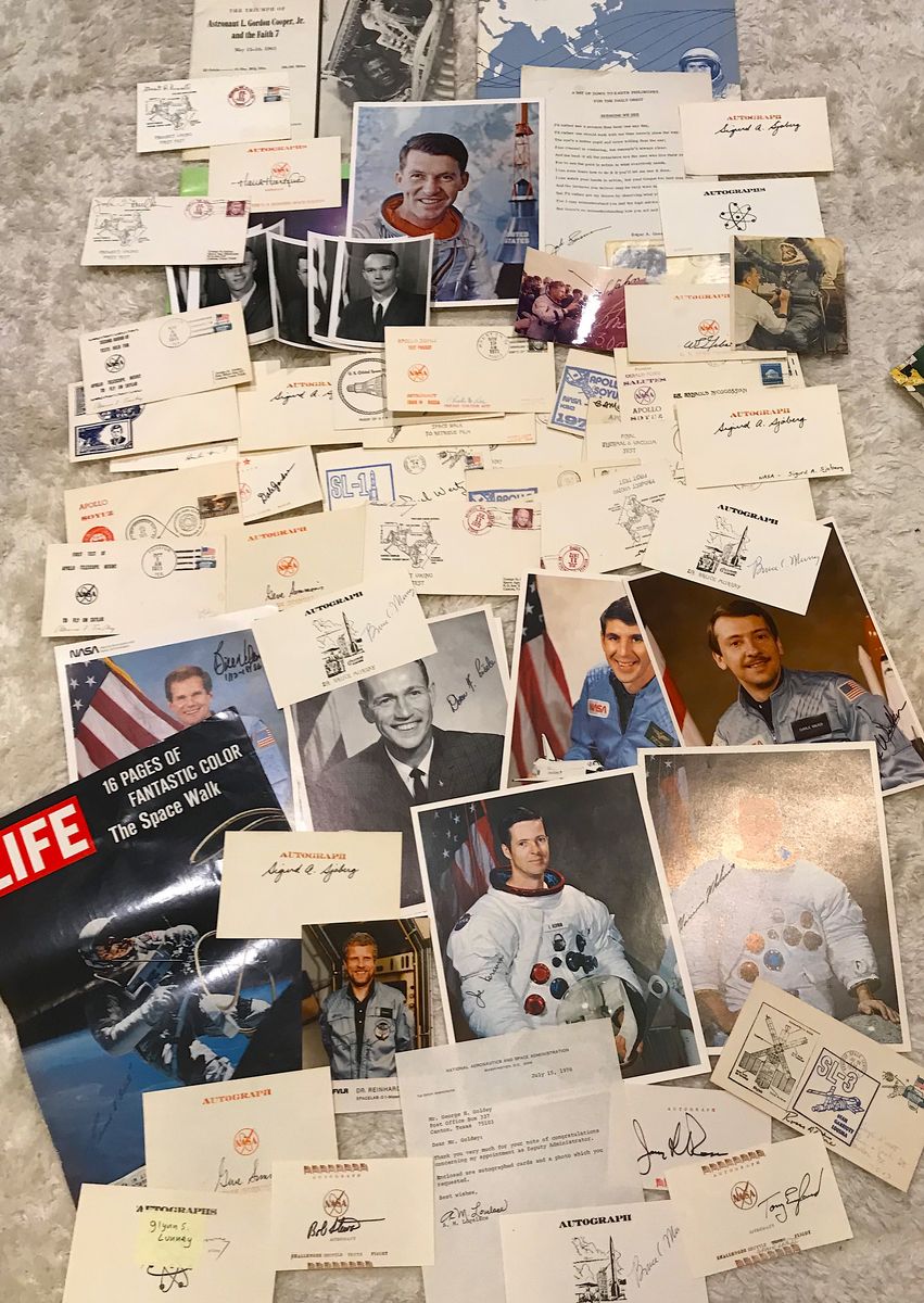 Vintage NASA Astronaut Memorabilia -- Autographs & Collectibles -- Mercury 7 - Gemini & More!
