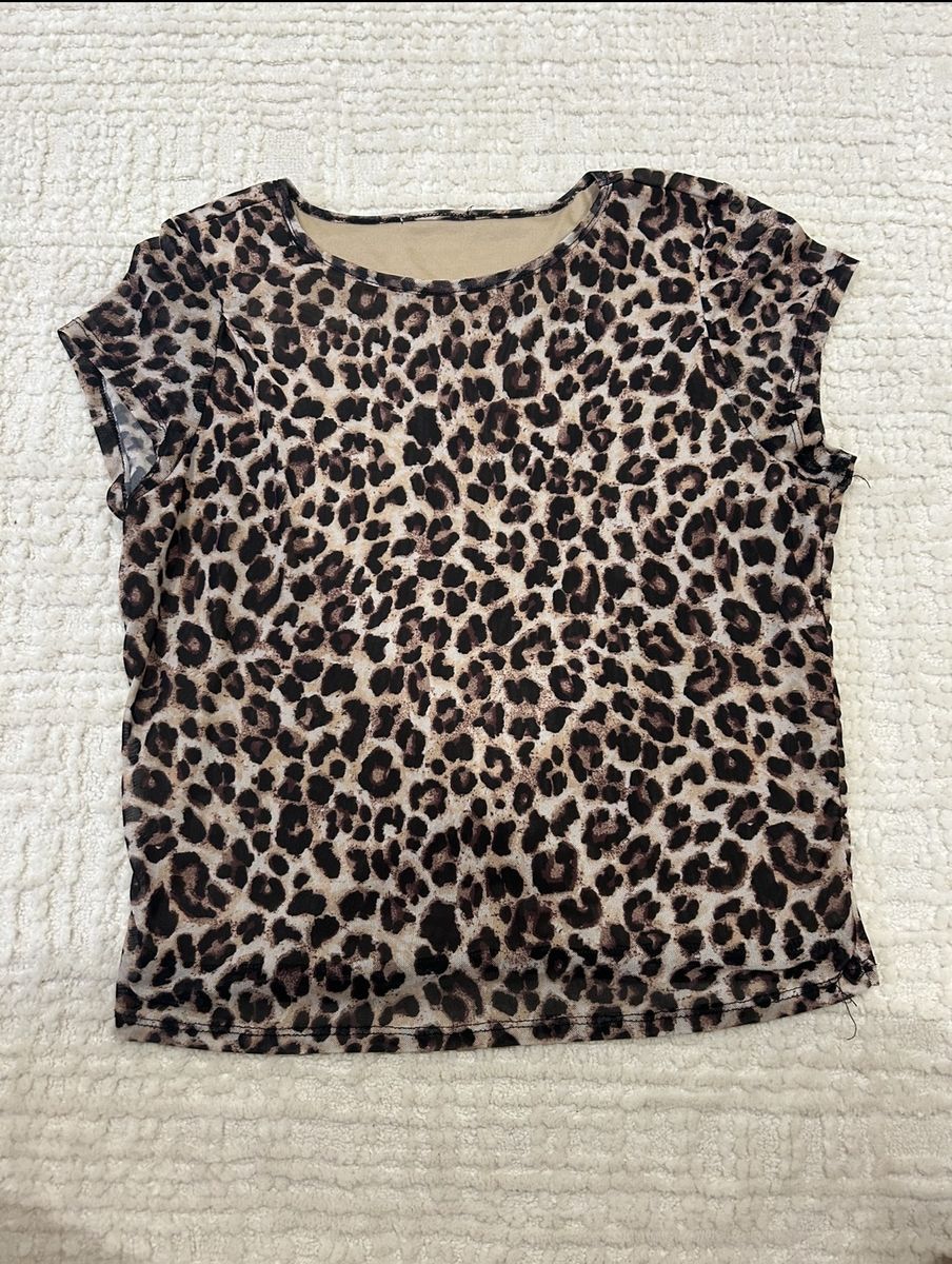 Cheetah Silky Top Size Small