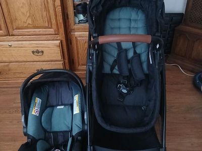 Baby Trend Passport Switch 6-in-1 Modular PLUS Travel System - Madrid Green Stroller