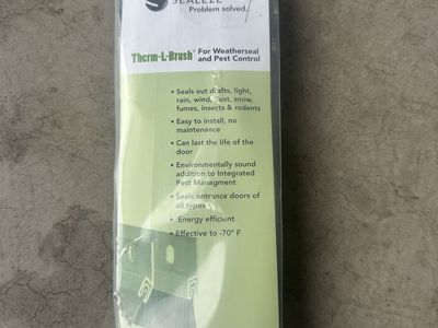 Sealeze Therm-L-Brush Weatherseal and Pest Control Kit Pack C380CLA10BL4