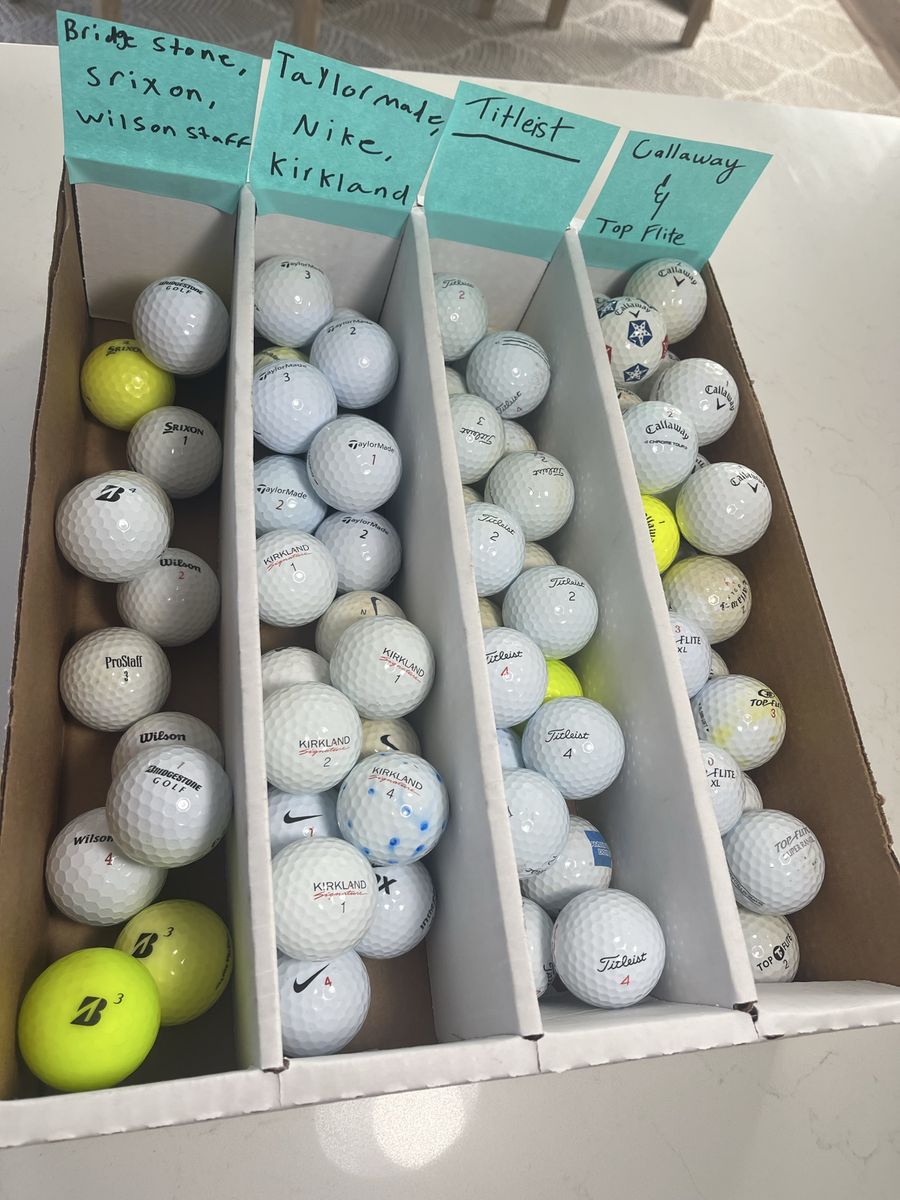 Used cleaned Golf balls