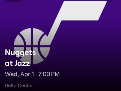 Jazz v Nuggets 1 Ticket Row 2 Apr 1