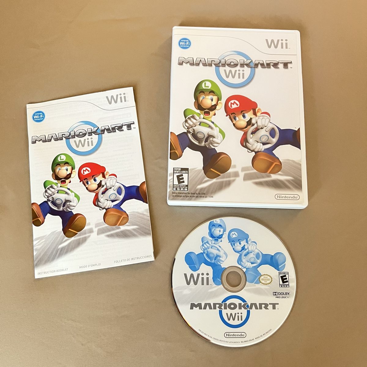 Mario Kart Wii (Nintendo Wii, 2008) Complete With Manual - Great Condition!