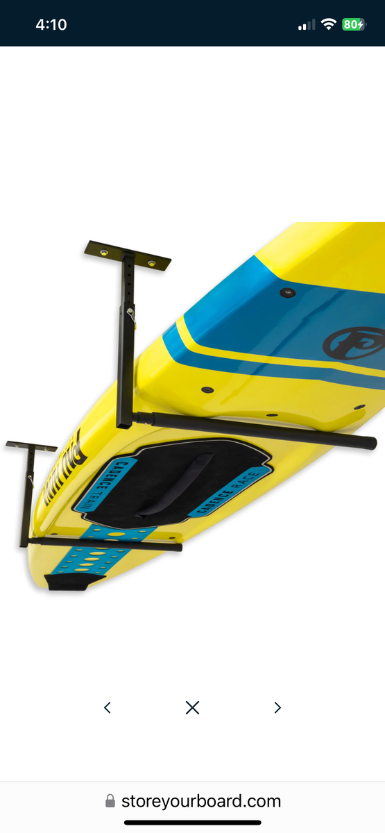 Ski, snowboard, paddle board storage.