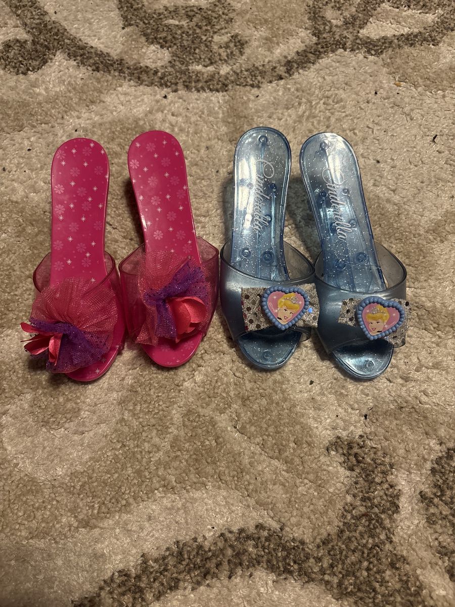 Cinderella & Princess Play Heels Dress-Up Shoes (2 Pairs) Kids Toy