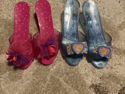 Cinderella & Princess Play Heels Dress-Up Shoes (2 Pairs) Kids Toy