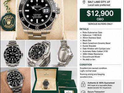 Rolex Submariner Date 116610LN 40mm Black Ceramic Stainless Steel Watch