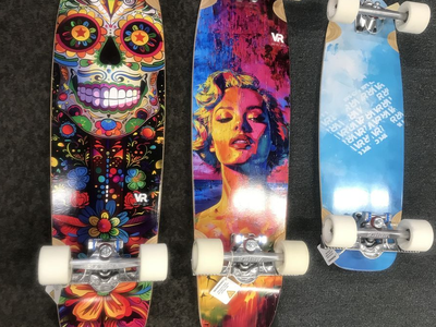 Vibe Ride kick tail brake boards foot brake built in to the board