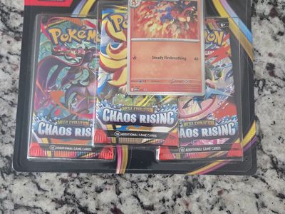 Chaos Rising 3 pack pokemon