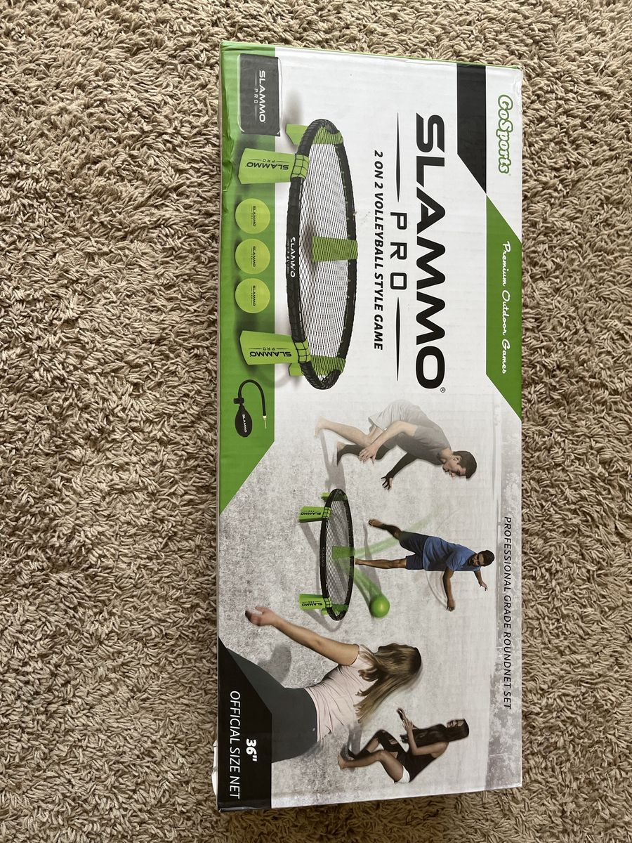 *NEW* GoSports Slammo Pro 36" Regulation Roundnet Set - 2 on 2 Volleyball Style Game with Balls & Pump