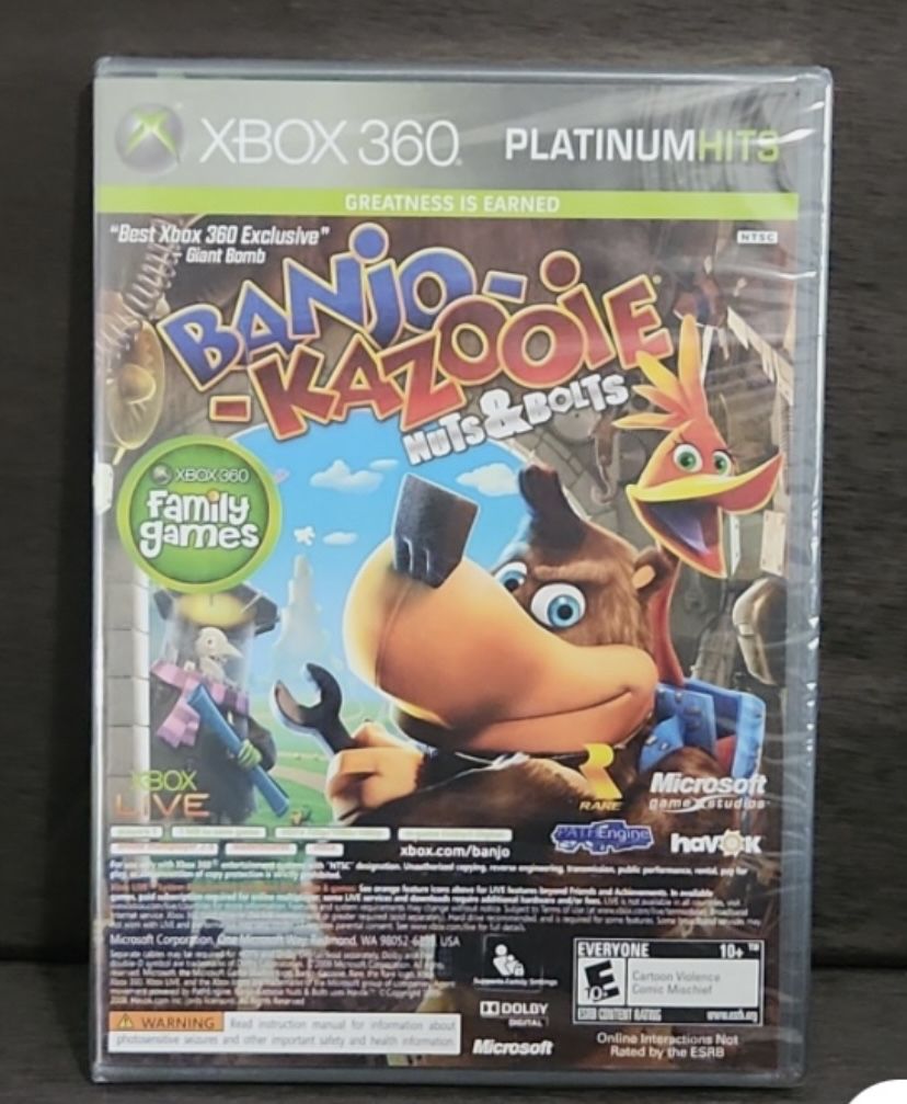 NEW Banjo-Kazooie Nuts & Bolts & Viva Piñata Xbox