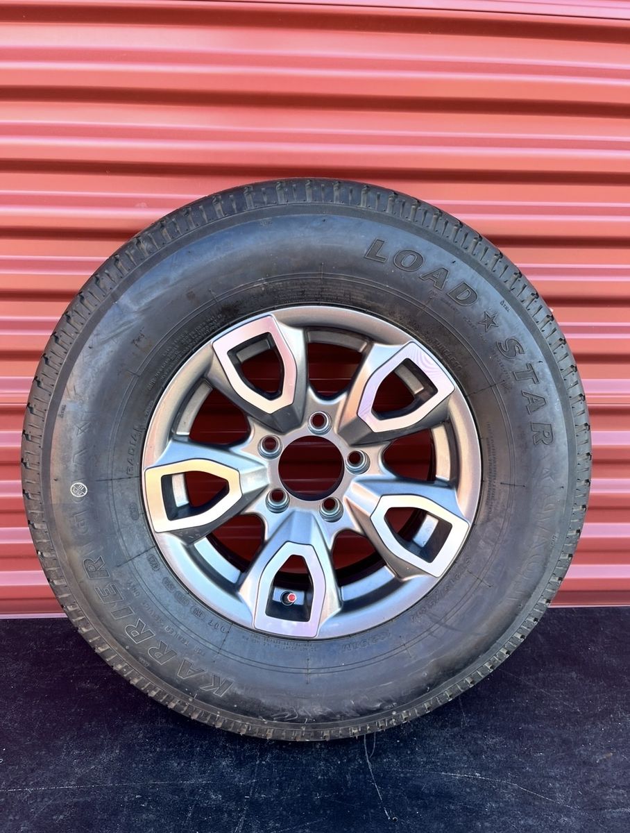New Load Star ST 205/75 R 14 RV Trailer Tires Mounted Mounted on New Aluminum Wheel