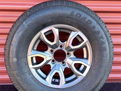 New Load Star ST 205/75 R 14 RV Trailer Tires Mounted Mounted on New Aluminum Wheel