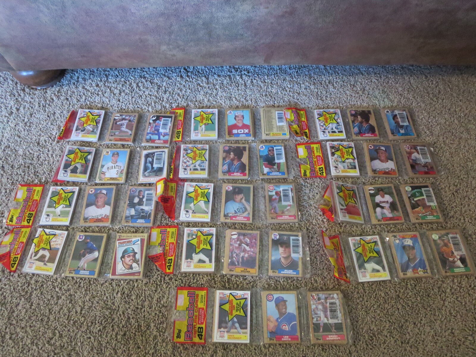 1987 Topps Baseball Factory Sealed Rack Pack Look for Barry Bonds Rookie