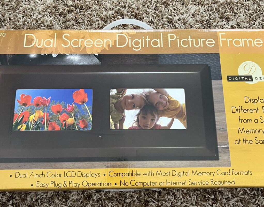 Digital Photo Frame Dual Screen