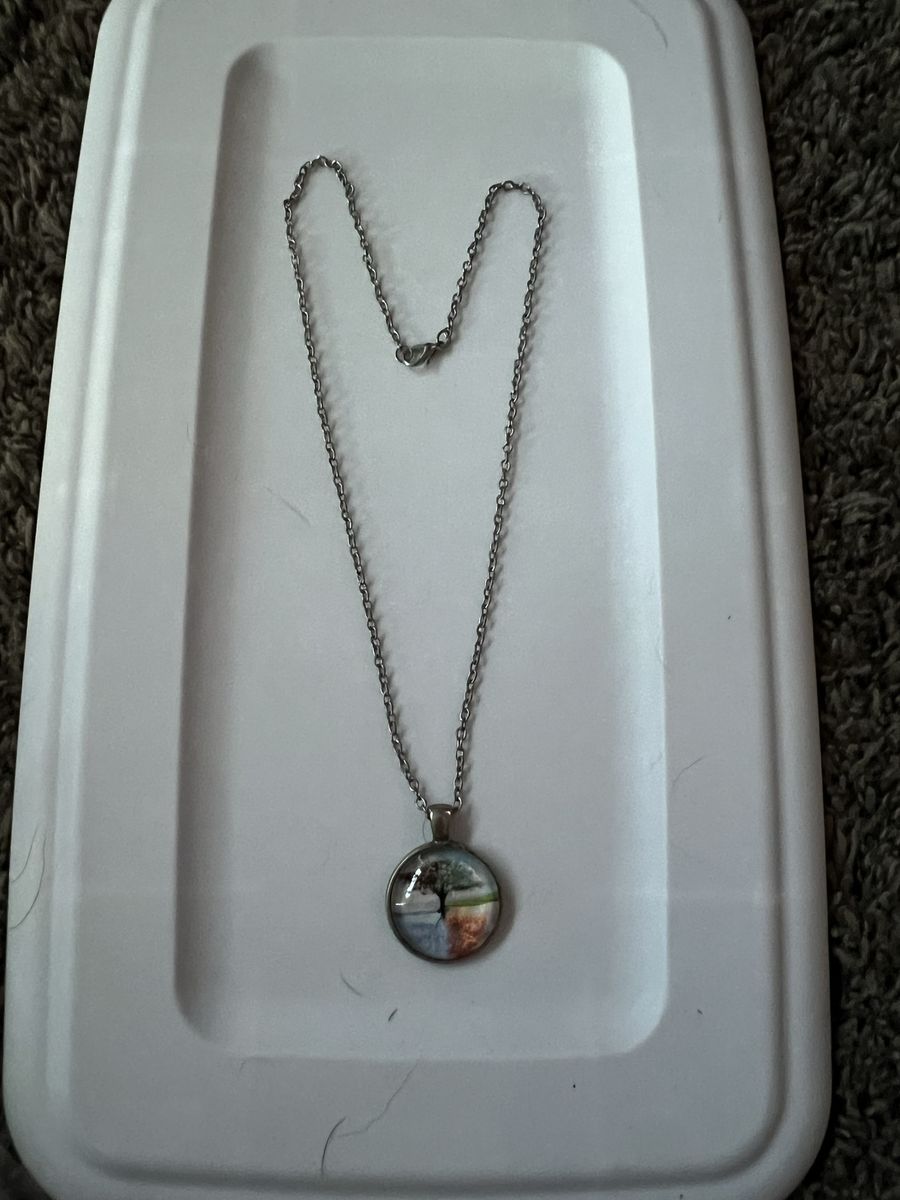 Silver-Tone Tree of Life Pendant Necklace - Four Seasons Design