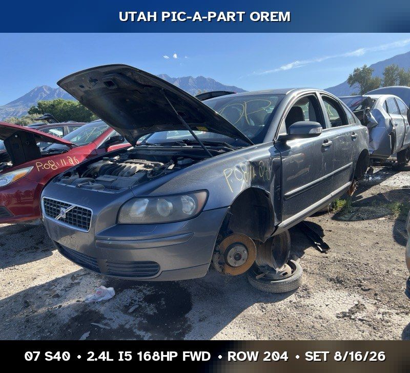 Just In! 2007 Volvo S40 Parts - UTPAP Orem