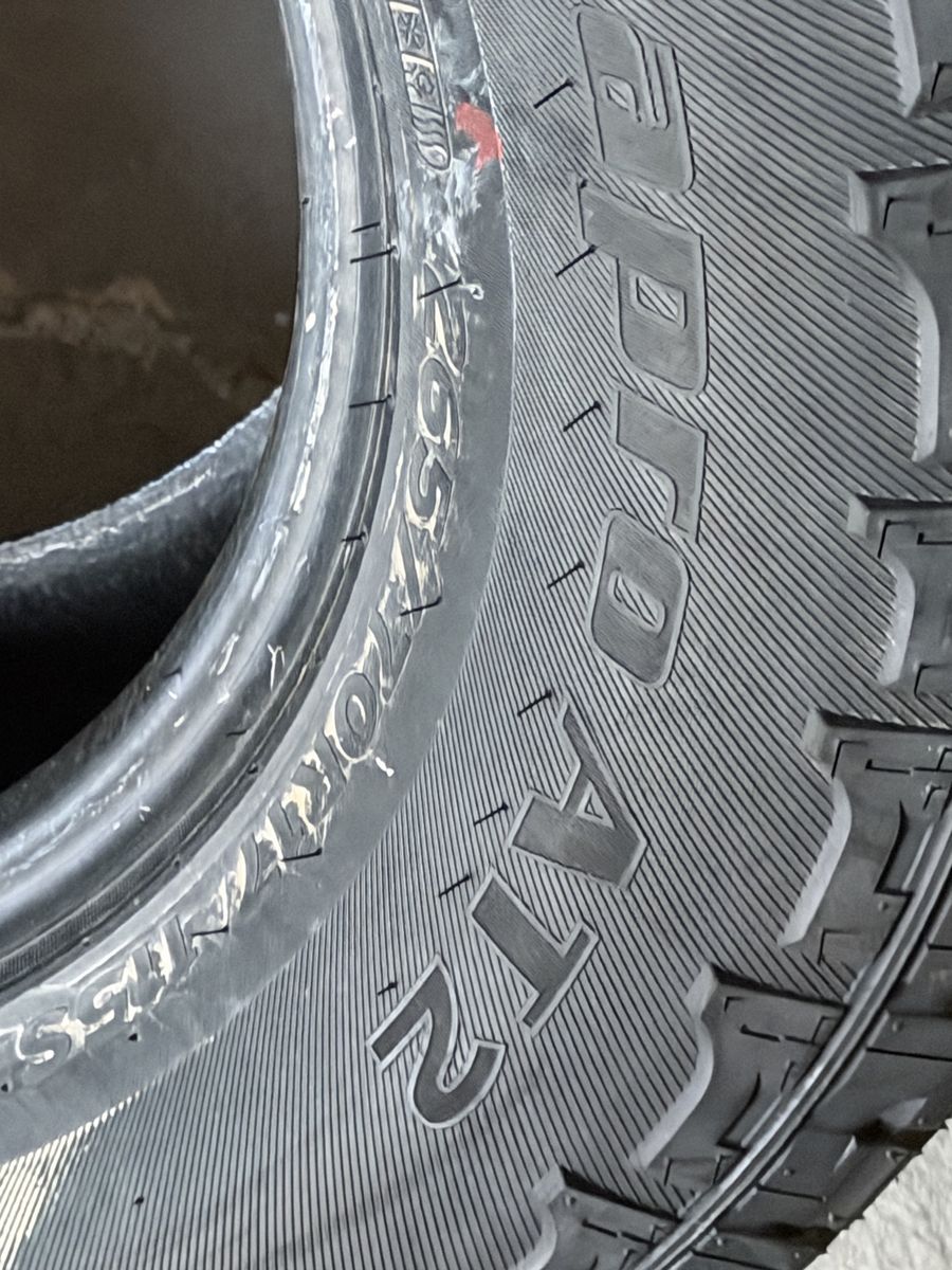 New tires take offs