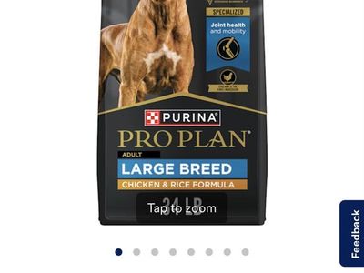 Purina Pro Plan High Protein Chicken & Rice Formula Large Breed Dry Dog Food - 34 lbs