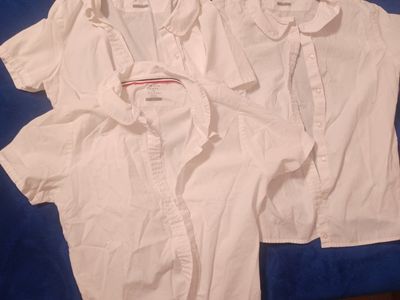 APA French Toast White Short Sleeve Collared Shirts Size 16 - Lot of 3