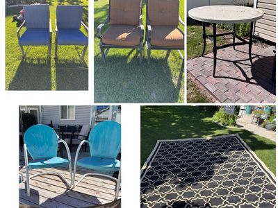 Lots of great Patio Furniture for sale! See description