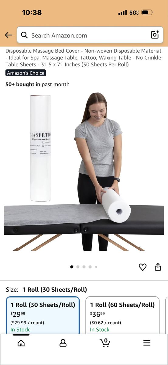 New Disposable Massage Bed Cover(3rolls)