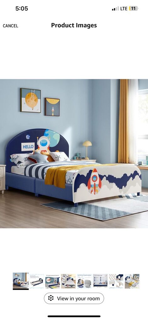 BRAND NEW - PREMIUM KIDS ASTRONAUT THEME TWIN BED