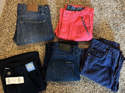 Lot of 5 Boys Pants - all size 10. Great brands: Hudson, 7 For All Mankind, GapKids, Weatherproof Vintage, Gymboree