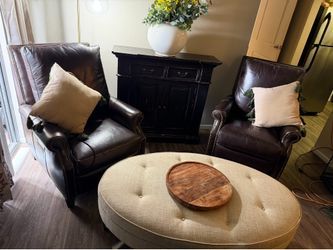 Huge Moving Sale! Leather Furniture, Fine Art, Decor & Holiday Items