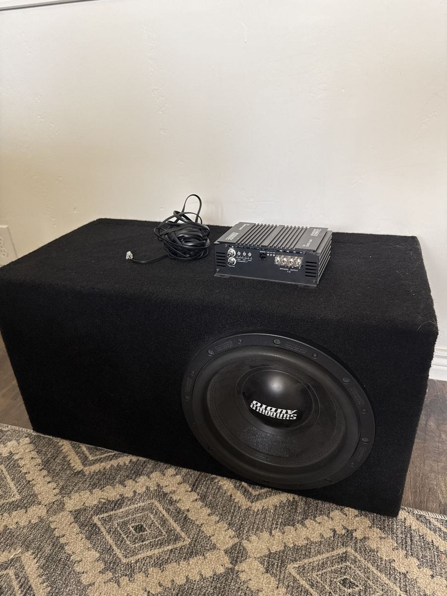 Sundown Audio SA-V2 12" Subwoofer with SFB-1000D V2 Amp & Atrend SoundQubed Vented Enclosure