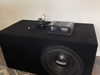 Sundown Audio SA-V2 12" Subwoofer with SFB-1000D V2 Amp & Atrend SoundQubed Vented Enclosure