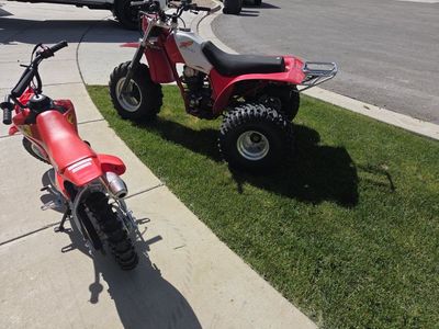 1984 ATC200X and 2025 CRF50F