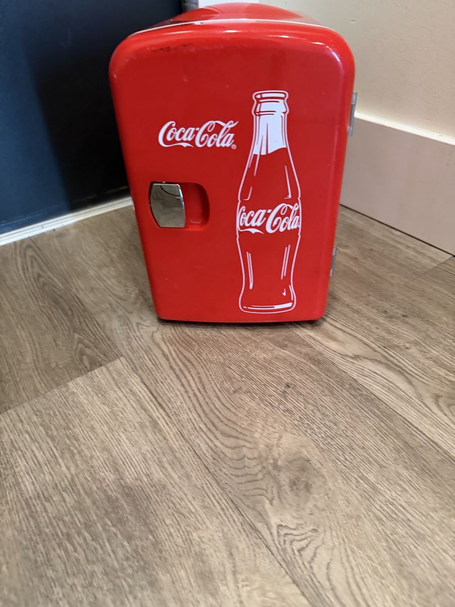 Coca-Cola Retro Mini Fridge Portable Personal Cooler - Red
