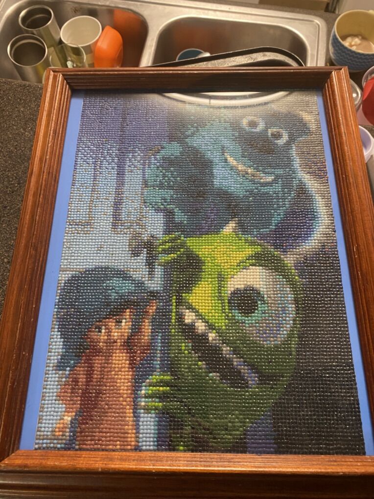 Completed Diamond Painting In Frame