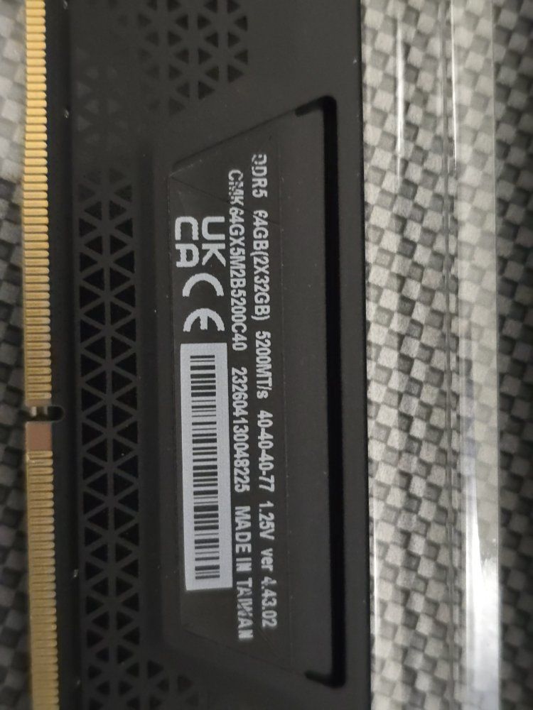 Corsair Vengeance 64GB DDR5 RAM Kit 2x32GB 5200MHz