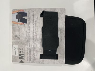 Mytagalongs Black Travel/Walking Bag, Waist Pouch, Fits Phone & Treats